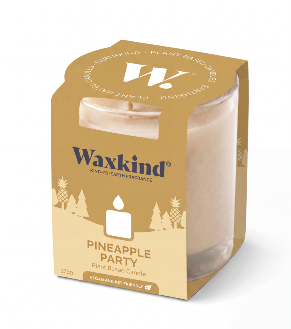 Pineapple Party Glass Candle